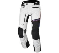 Macna Novac Pantalones textiles impermeables para motocicletas, negro-blanco-rojo, tamaño M para Hombres