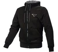 Macna Nuclone Sudadera con capucha Zip de motocicleta, negro, Talla M