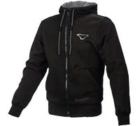 Macna Nuclone Sudadera con capucha Zip de motocicleta, negro, Talla XXL