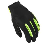 Macna Obtain Leather Guantes de moto, negro-amarillo, tamaño 3XL para Hombres