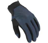 Macna Obtain Leather Guantes de moto, negro-azul, tamaño L para Hombres