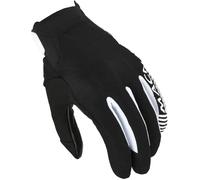 Macna Obtain Leather Guantes de moto, Negro/Blanco, Talla L