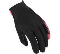 Macna Obtain Leather Guantes de moto para mujer, negro-rosa, tamaño L