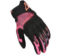 Macna Octar 2.0 Guantes de moto para mujer, negro/rosa, Talla M