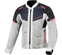 Macna Orcano 2.0, chaqueta textil mujer M female Gris Claro/Negro/Fucsia