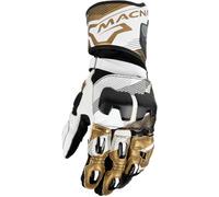 Macna Powertrack 2.0, guantes L male Negro/Blanco/Oro