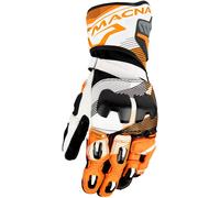 Macna Powertrack 2.0, guantes XL male Negro/Naranja/Blanco