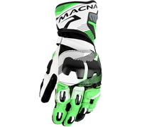 Macna Powertrack 2.0, guantes XL male Negro/Verde/Blanco