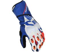 Macna Powertrack Guantes de moto, negro-blanco-rojo, tamaño 3XL para Hombres