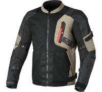 Macna Raddic Chaqueta textil de moto, negro/beige, Talla M