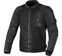 Macna Raddic Solid Chaqueta textil de moto, negro, Talla M