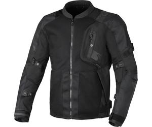 Macna Raddic Solid Chaqueta textil de moto, negro, Talla XL