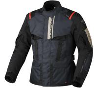 Macna Rancher 2.0 Chaqueta Textil de Motocicleta Impermeable, rojo-azul, tamaño XL para Hombres