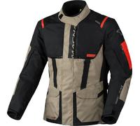 Macna Rancher 2.0, chaqueta textil impermeable L male Beige/Negro/Rojo