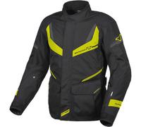 Macna Rancher chaqueta textil impermeable para motocicletas, negro-amarillo, tamaño S para Hombres