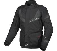 Macna Rancher chaqueta textil impermeable para motocicletas, negro/gris, Talla L