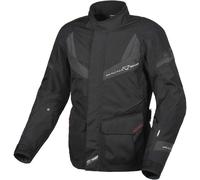 Macna Rancher chaqueta textil impermeable para motocicletas, negro-gris, tamaño XS para Hombres