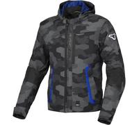 Chaqueta de Moto Macna Riggor Negro/Gris Camuflaje/AzulXL Negro,Gris Camuflaje,Azul
