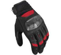 Macna Rime Guantes de moto perforados, negro-rojo, tamaño 3XL para Hombres