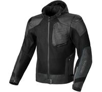 Macna Risant, chaqueta de cuero/textil 56 male Negro
