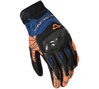 Macna Rocco Guantes de moto, negro-naranja, tamaño L