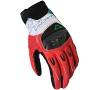 Macna Rocco Guantes de moto, negro-rojo, tamaño XL para Hombres