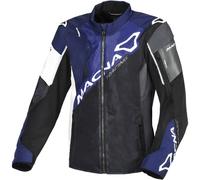 Macna Sigil Chaqueta textil de moto, negro-blanco-azul, tamaño 2XL para Hombres