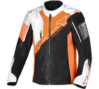 Macna Sigil Chaqueta textil de moto, negro-naranja, tamaño S para Hombres