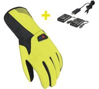 Macna Spark Kit de guantes de bicicleta calefactables, amarillo/negro, Talla 2XL