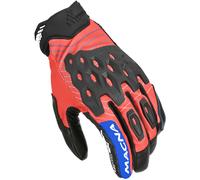 Macna Tanami Guantes de moto, negro-rojo, tamaño XL para Hombres