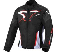 Macna Tazar 2.0 Chaqueta impermeable para motocicletas, negro/rojo, Talla S