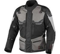 Macna Touros Chaqueta textil de moto impermeable, negro-gris, tamaño XL para Hombres