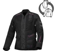 Macna Travelair Chaqueta textil para moto para mujeres, negro, tamaño L