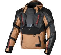 Macna Tryton, chaqueta textil impermeable XL male Marrón/Negro