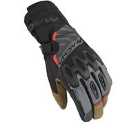 Macna Tyrian RTX Guantes de moto impermeables, gris/marrón, Talla 3XL