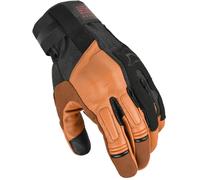 Macna Ulmex Guantes de moto perforados, negro-marrón, tamaño 2XL para Hombres