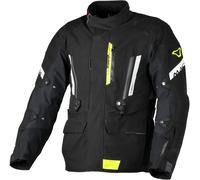 Macna Ultimax 2.0, chaqueta textil impermeable S male Negro/Gris Oscuro/Amarillo Neón