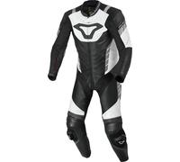 Macna Varshall Traje de cuero de moto de una pieza perforado, negro-blanco, tamaño 52 para Hombres