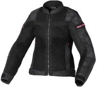 Macna Velotura Camo Chaqueta textil de motocicleta para damas, negro/camuflaje, Talla S
