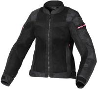 Macna Velotura Camo Chaqueta textil de motocicleta para damas, negro/camuflaje, Talla XS