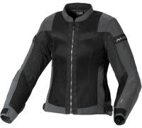 Macna Velotura NightEye Chaqueta textil de moto para mujer, negro/gris, Talla XXL
