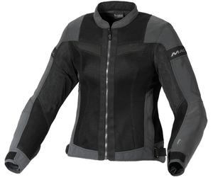 Macna Velotura NightEye Chaqueta textil de moto para mujer, negro-gris, tamaño M