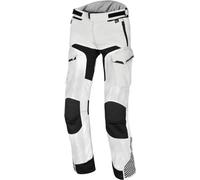 Macna Versyle Pantalones textiles impermeables para motocicletas, Gris claro/negro, Talla L corta