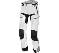 Macna Versyle Pantalones textiles impermeables para motocicletas, Gris claro/negro, Talla S corto