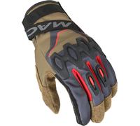 Macna Zairon Guantes de moto, negro/marrón, Talla L