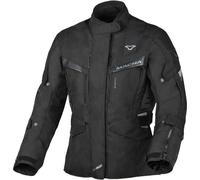 Macna Zastra Solid impermeable Chaqueta textil de motocicleta para mujer, negro, tamaño L