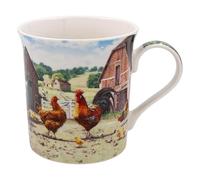 Macneil Studios - Taza de café de cerámica para el hogar o el trabajo, diseño de gallo y gallina de Lesser & Pavey, tazas de diseño premium para todas las ocasiones, bonita taza para té, café y