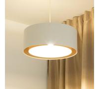 Maco Design Lámpara colgante Boho, crema/beige, Ø 50 cm, altura 20 cm, yute
