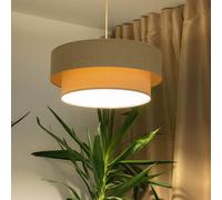 Maco Design Lámpara colgante Boho, crema/beige, Ø 50 cm, altura 21 cm, yute