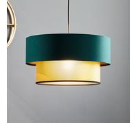 Maco Design Lámpara colgante Dorina, verde/oro Ø 40cm